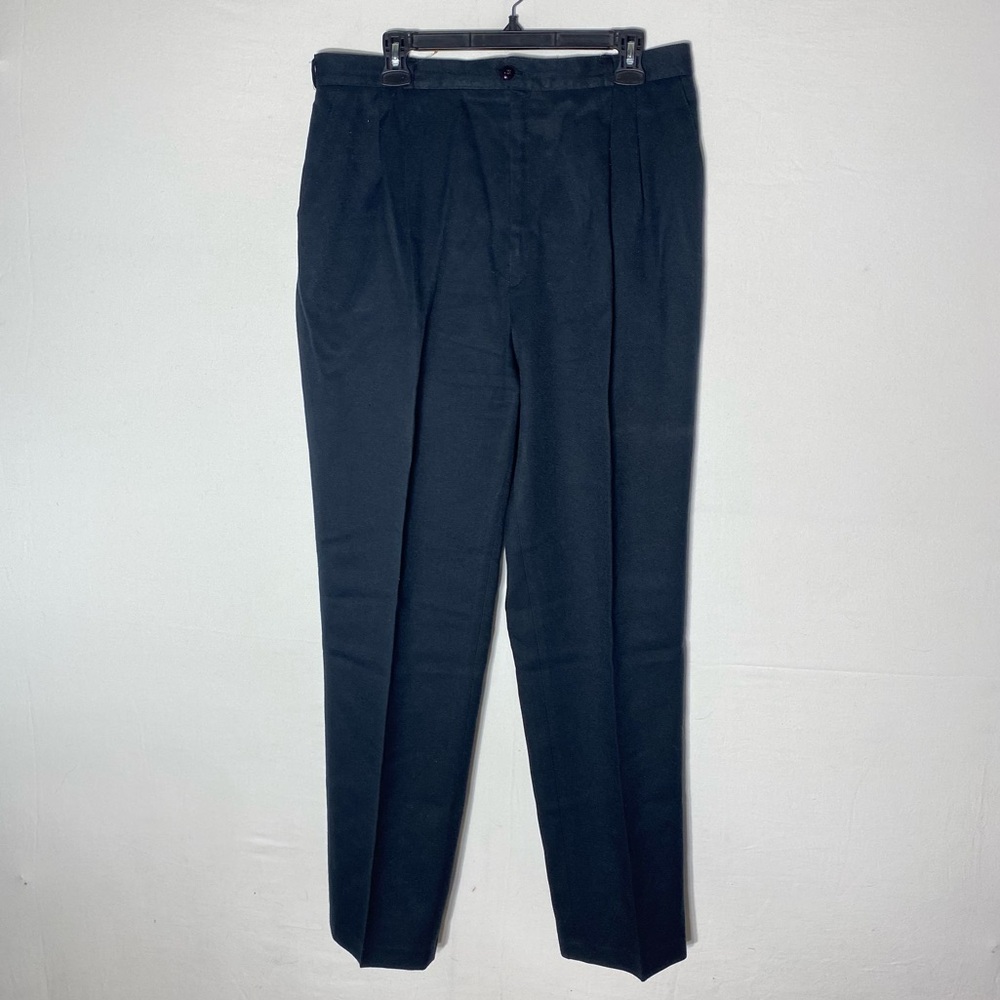 Vintage 90s Seasons Black High Rise Pleated Front Trouser Pants 12